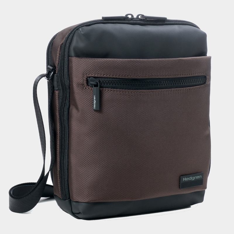 Hedgren Inc Vertical Női Crossbody Táska Barna Fekete | WAG6053ZU