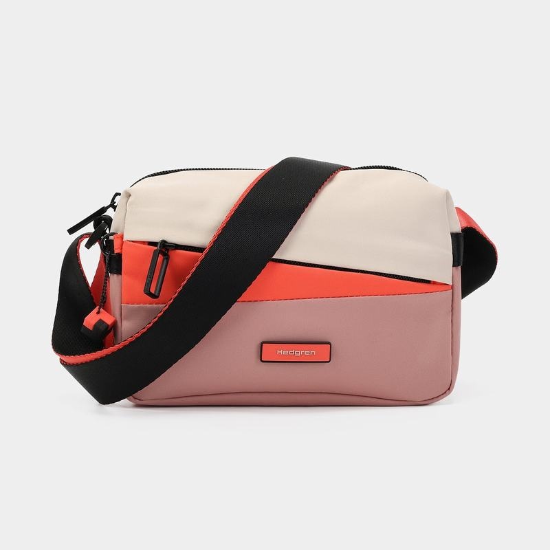 Hedgren Neutron Small Női Crossbody Táska Rózsaszín Narancssárga | HEP8446TJ