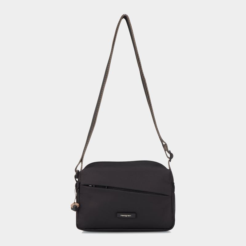 Hedgren Neutron Small Női Crossbody Táska Fekete | FIP645ZR