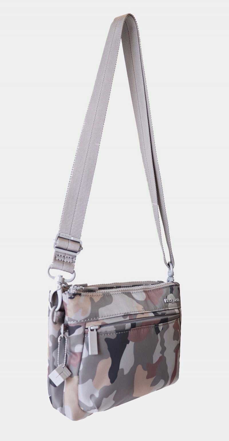 Hedgren Rain Sustainably Made Női Crossbody Táska Szürke Camo | TEC4191WV