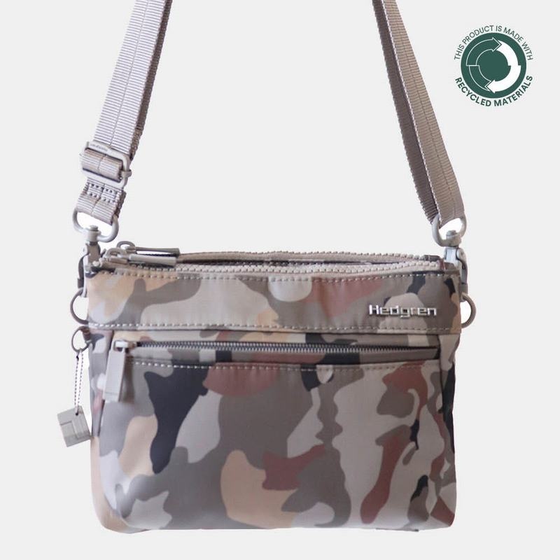 Hedgren Rain Sustainably Made Női Crossbody Táska Szürke Camo | TEC4191WV